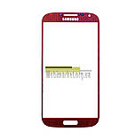 Скло дисплея для Samsung i9500 червоне, фото 2