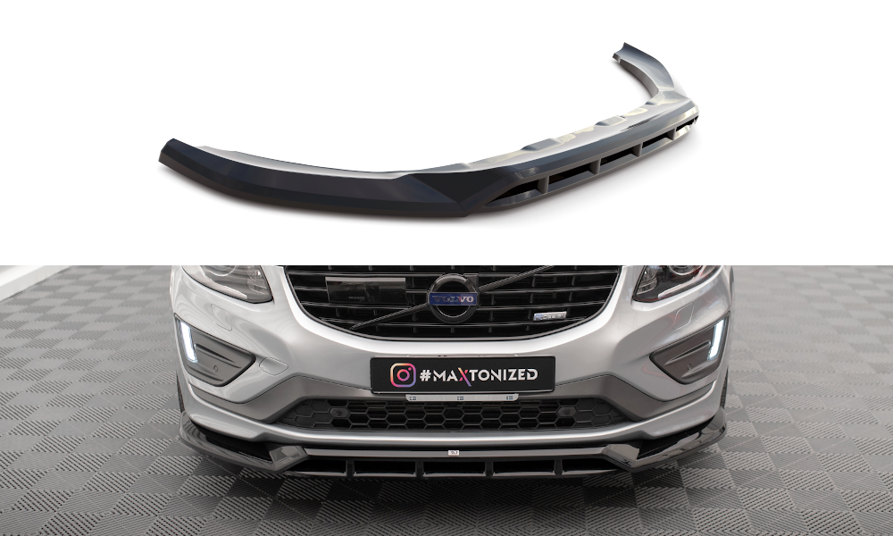 Сплітер Volvo XC60 R-Design (13-17) тюнінг обвіс губа спідниця елерон