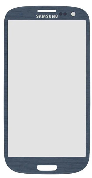 Скло дисплея для Samsung i9300 темно-синє, фото 1