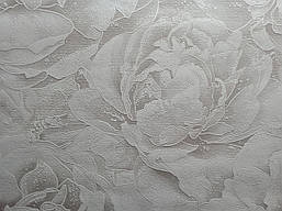 Шпалери флізелінові "Рози" для вітальні, спальні, блідо-коричневі 1,06*10 м