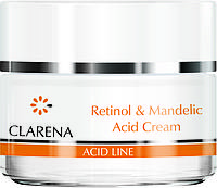 Крем для обличчя Clarena Retinol & Mandelic Acid Cream з ретинолом та мигдальною кислотою, 50 мл