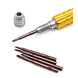 Викрутка з 5 насадками для ремонту гаджетів, фото 2