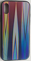Силиконовый чехол "Стеклянный Shine Gradient" Huawei P30 (Violet Barca) №8