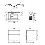 Комплект Qtap Albatross 710х725х460 White тумба підвісна + раковина врізна QT0172TP700D3070CW, фото 2