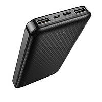 Зовнішній акумулятор BOROFONE BJ3 Minimalist power bank 10000mAh Black (BJ3B)