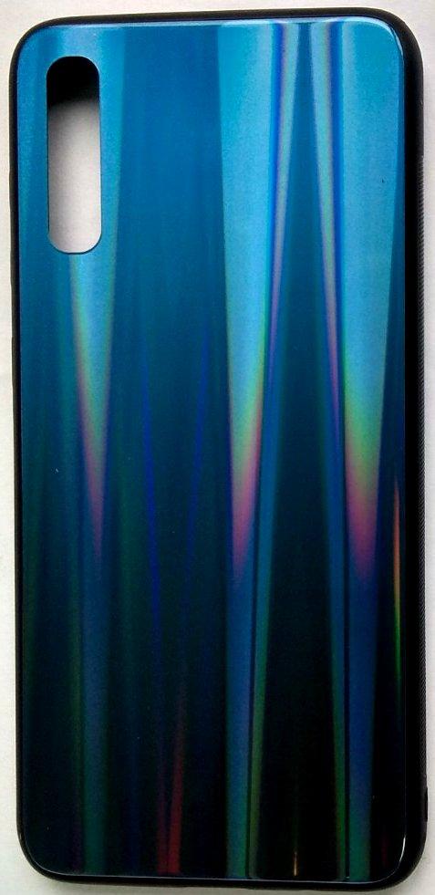 Силіконовий чохол "Скляний Shine Gradient" Samsung A705/A70 (Deep blue) #10, фото 1
