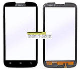Скло для ремонту дисплею (Lens) для Lenovo A560e, Lenovo A505 Black