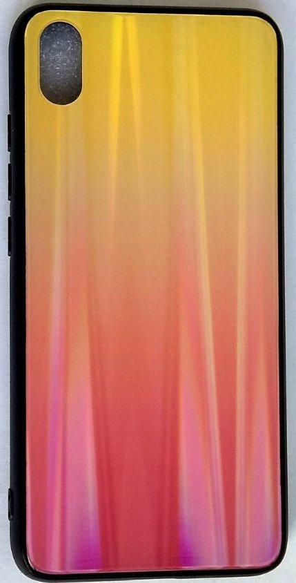 Силіконовий чохол "Скляний Shine Gradient" Xiaomi Redmi 7A (Sunset red) #5, фото 1