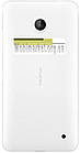 Задня кришка Nokia 630 Lumia Dual Sim, 635 Lumia, біла, з боковими кнопками