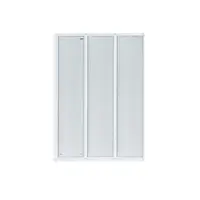 Штора на ванну Qtap Gemini WHI40114RP4 стекло Pear 4 мм, 100x140 см