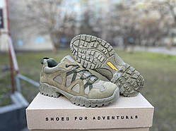 Чоловічі тактичні кросівки натуральна шкіра та текстиль Cordura.Взуття для військових Safari хакі