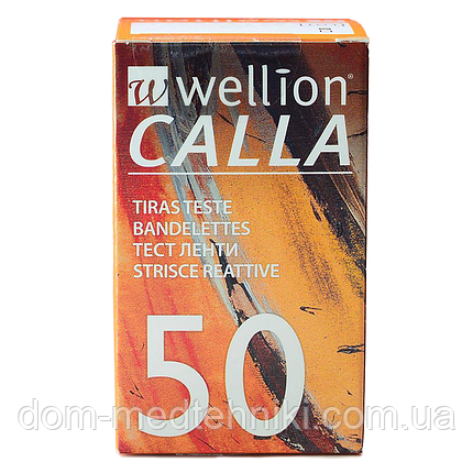 Тест-смужки Велліон Калла (Wellion Calla) 50 шт., фото 1