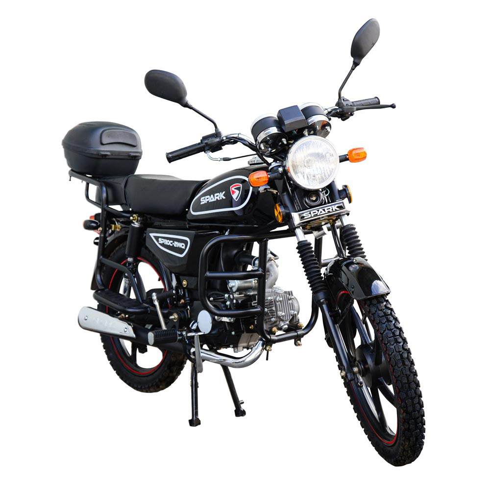 Мотоцикл легкий дорожній SPARK SP110C-2WQ бензиновий чотиритактний двомісний 110 кубів із багажником