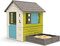 Игровой домик Smoby садовый с песочницей или грядкой 2в1, 174х110х127 см, 2+ 810728