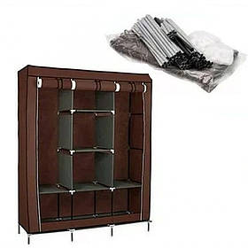 Тканинна шафа для зберігання одягу та взуття складна полиця органайзер Storage Wardrobe 88130 каркасний стелаж