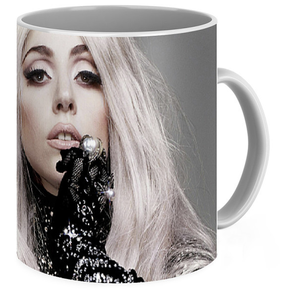 Кухоль Lady Gaga Леді Гага рукавички з кільцями LG 02.02