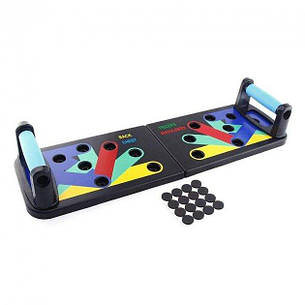 Платформа з упорами для віджимання від підлоги foldable push up board JT-006, чорна, фото 3