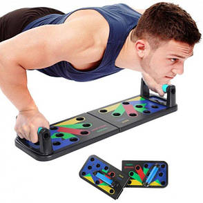 Платформа з упорами для віджимання від підлоги foldable push up board JT-006, чорна, фото 1