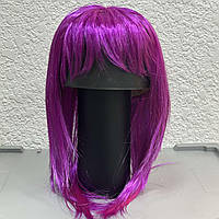 Перука пряме волосся, фіолетова, Парик прямые волосы