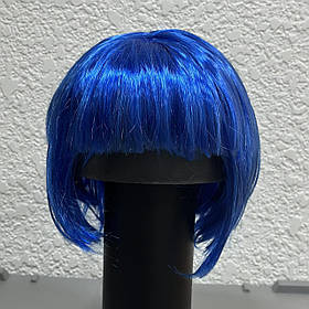 Парик каре, синий, Парик каре