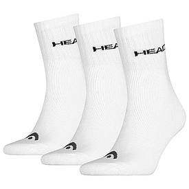 Шкарпетки тренувальні чоловічі та жіночі Head Crew 3P Unisex, білі (оригінал)