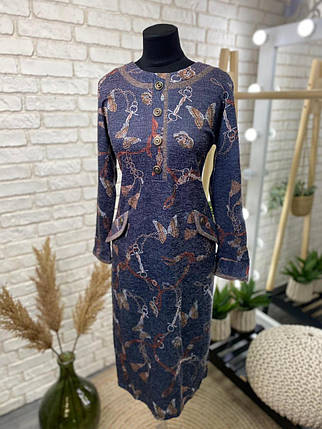 Стильна жіноча сукня, тканина "Ангора Софт" 54, 56, 58, 60 розмір 54, фото 1