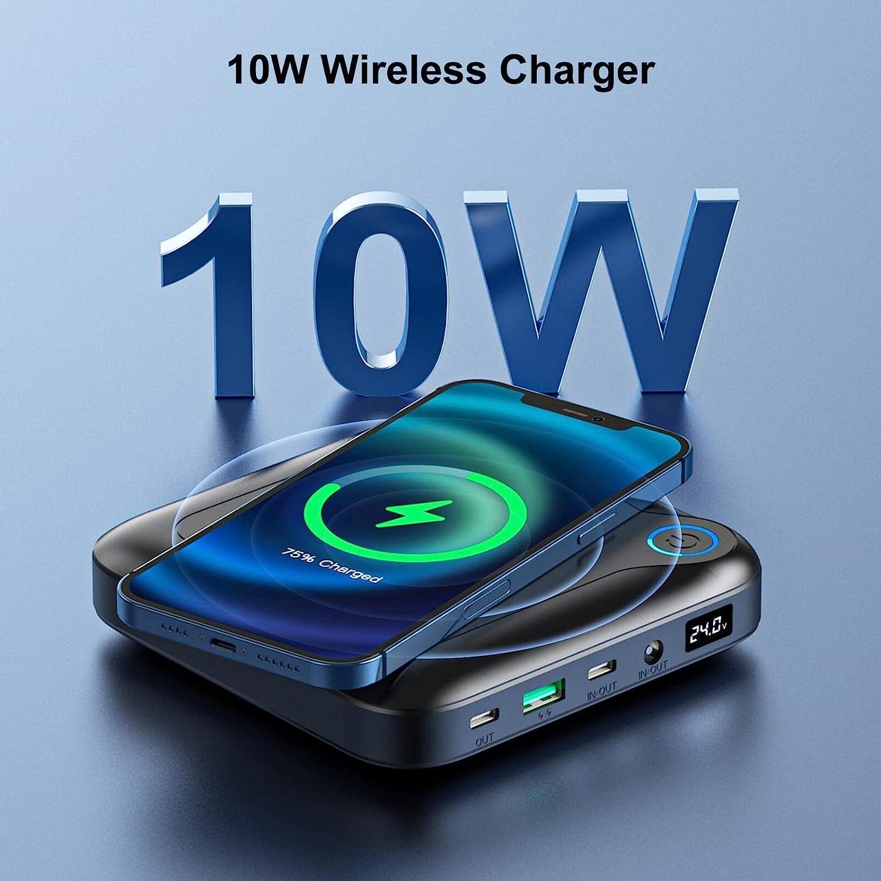 Купить Универсальная зарядка / PowerBank с беспроводной зарядкой ...