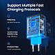 Мережевий зарядний пристрій PD 65 W UGREEN CD275 для швидкого заряджання 2*USB-C 1*USB-A Fast Charger White (90496) - фото 5 - id-p1789791636