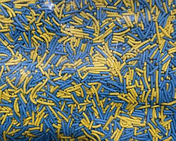 Посипка Мікс палочки (жовто-блакитна), 50гр