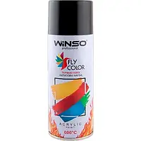 Краска Термостойкая акриловая черная Winso Fly Color + 600*C (RAL9005)