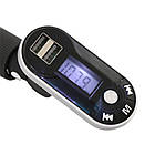 FM модулятор CM i9 в машину з Bluetooth, бездротовий + Пульт, Сірий / Трансмітер для машини в прикурювач, фото 7