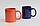 Кружка циліндр кольорова глазур оранжева 320 мл, фото 3