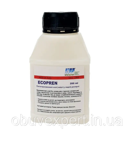 Клей поліхлоропреновий (наіріт) на водній основі ECOPREN 200ml, фото 2