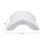Подушка ортопедична з ефектом пам'яті (35х30х13 см), Nap pillow NJ-137, Біла / Подушка тунель, фото 11