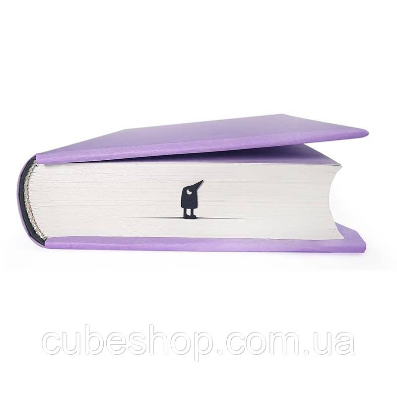 Закладка для книг "Пташка" (чорний)
