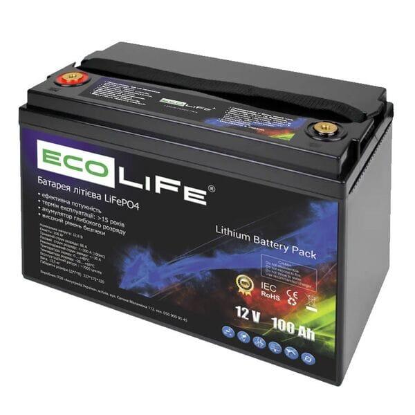 Літій-залізо-фосфатний Акумулятор LiFe EcoLiFe LF12-100 LiFePO4 12 В 100 А·год