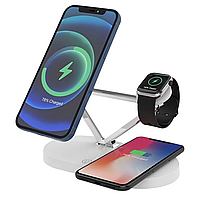 Безпровідна зарядна станція WUW Z9 5в1 MagSafe для iPhone/Android/iWatch/AirPods 15W