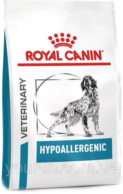 Royal Canin Hypoallergenic Dog - Сухий лікувальний корм для собак при харчовій алергії та непереносимості 14 кг