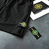 Літні чоловічі спортивні шорти Stone Island Black Чоловічі шорти Чорні Стон Айленд із кишенями патч Туреччина, фото 7