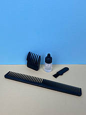 Акумуляторна машинка для стрижки Gm-592, 10 в 1 (набір для стрижки волосся і бороди), чорна, фото 5