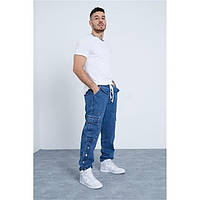 Джинси Cargo Denim Popper Hem , розмір L W34