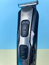 Акумуляторна машинка для стрижки Gm-592, 10 в 1 (набір для стрижки волосся і бороди), чорна, фото 3