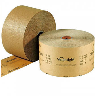 Шліфувальний папір абразивний на паперовій основі SunMight Gold, 115 мм x 1 м P60 Рулон