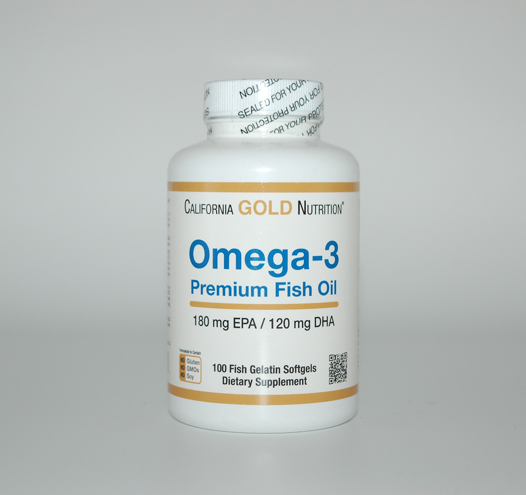 Риб'ячий жир преміум Omega-3 Fish Oil California Gold Nutrition 100 капсул