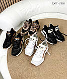 Жіночі кросівки в натуральній шкірі та замші, фото 4