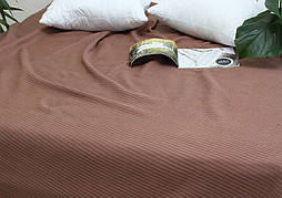 Простирадло-покривало піке  200х235см ТМ TAG Косичка кавова