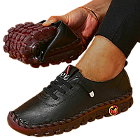 Лофери найзручніше взуття, жіноче повсякденне взуття, кросівки чорного кольору, розмір 36 Код 67-0001