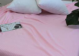 Простирадло-покривало піке  200х235см ТМ TAG Полоса рожеве