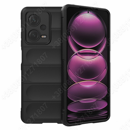 Захисний чохол Flexible Case для Xiaomi Poco X5 5G Чорний, силіконовий протиударний бампер, фото 2