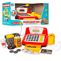 Кассовый аппарат Limo Toy, украинский язык UA. игрушечный детский набор для игры в супермаркет, кор. 37х18х18